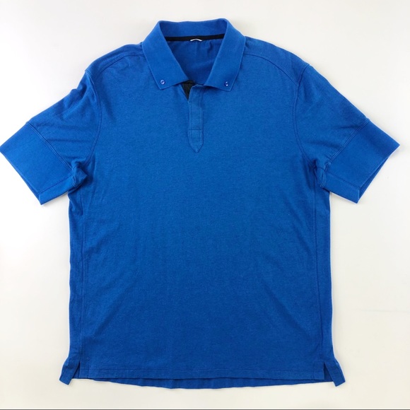 Kit & Ace Royal blue button down jersey polo - Picture 3 of 10